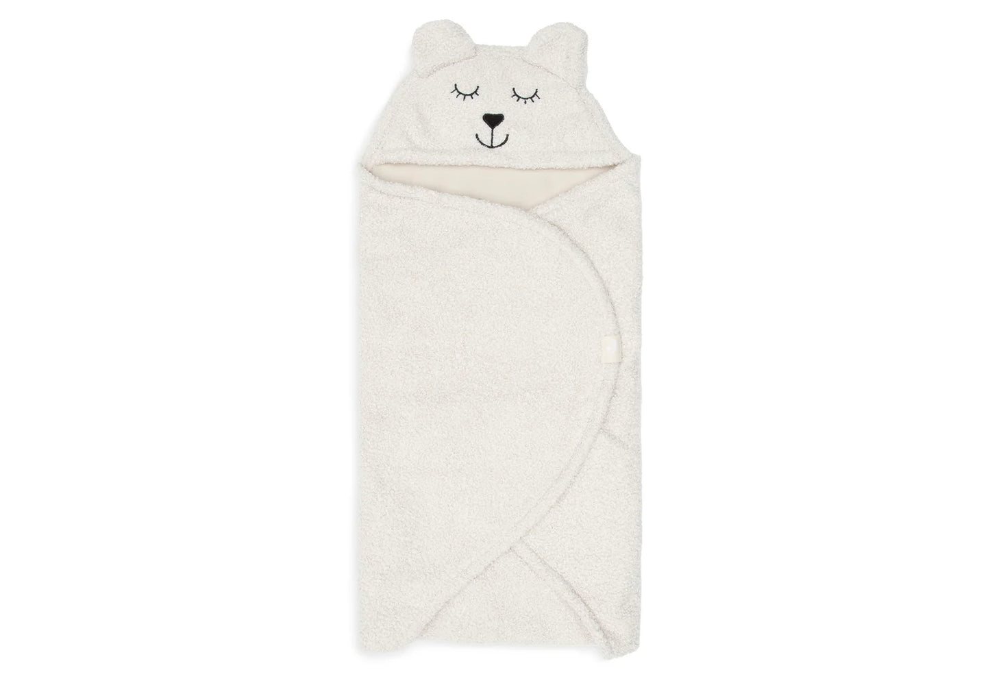 Organic cotton swaddle blanket, Bear Boucle for Maxi Cosi, Biscuit & Oatmeal