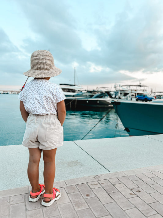 Bio Baumwoll Shorts beige