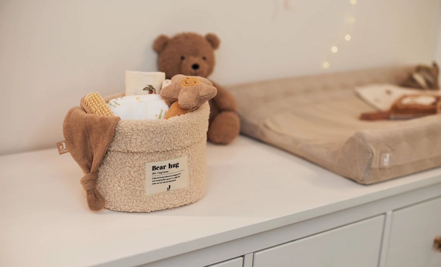 Boucle storage basket - Biscuit & Naturel