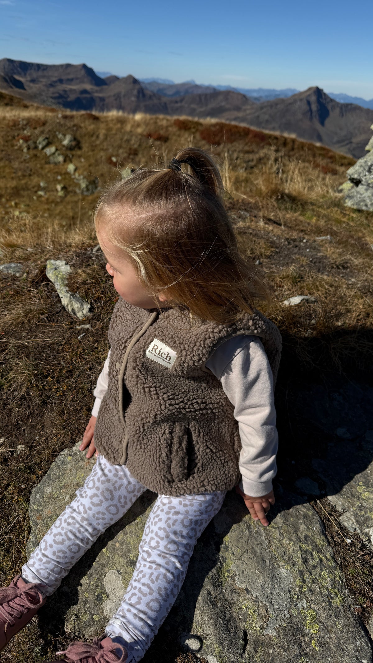Rich - Kuschelige Baby/Kids/Mini Teddy Weste aus Bio Baumwolle