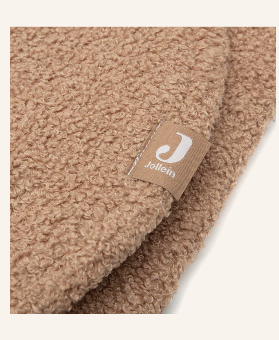 Organic cotton swaddle blanket, Bear Boucle for Maxi Cosi, Biscuit & Oatmeal