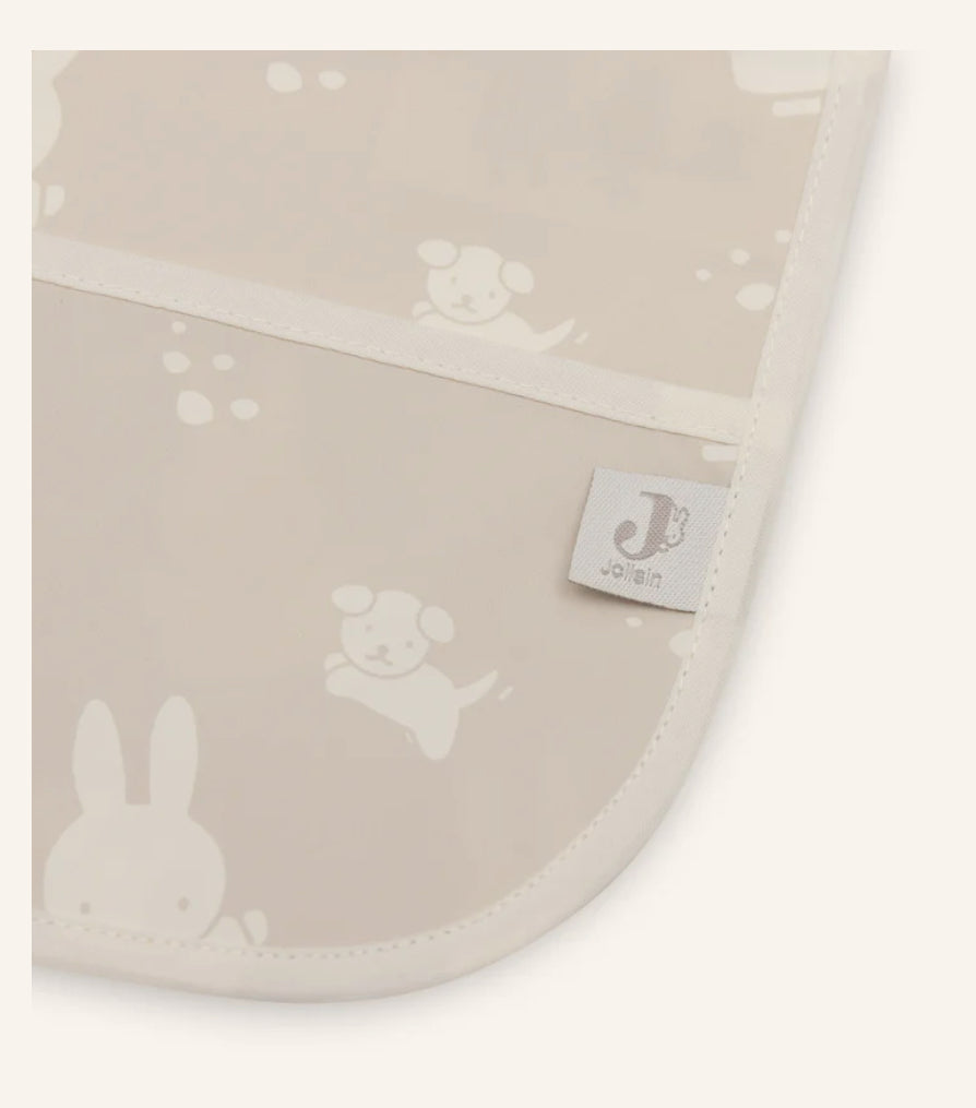Waterproof bib, Miffy Nougat, Jollein