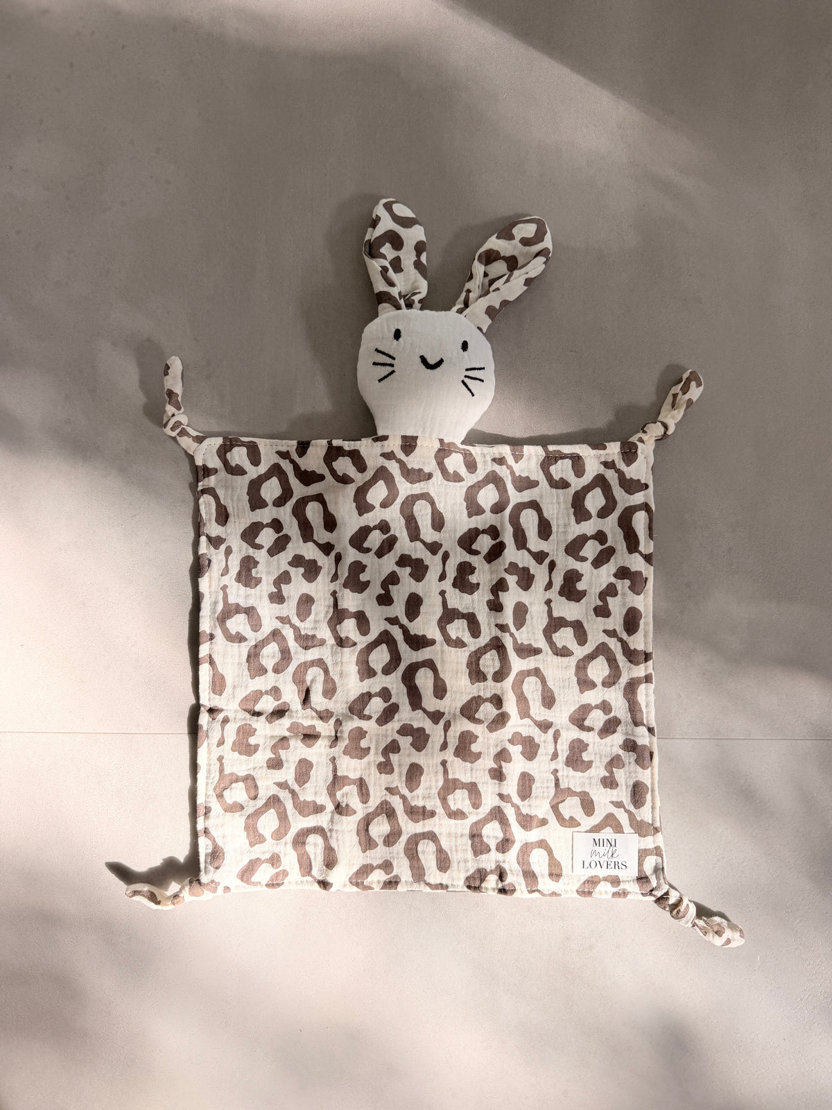 Bunny cuddly toy muslin