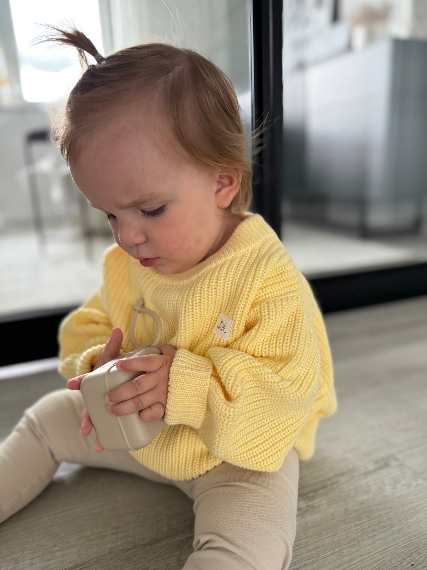 Bio Baumwoll Strickpullover Lemon