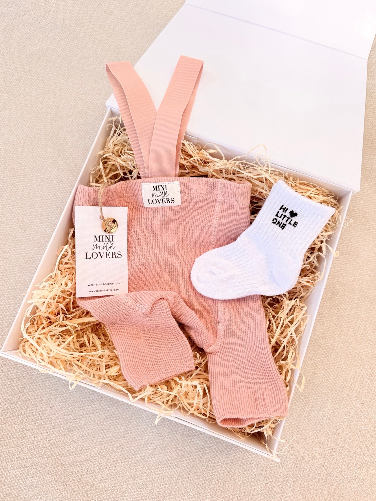 Geschenkbox Bio Strumpfhose Berry kurz