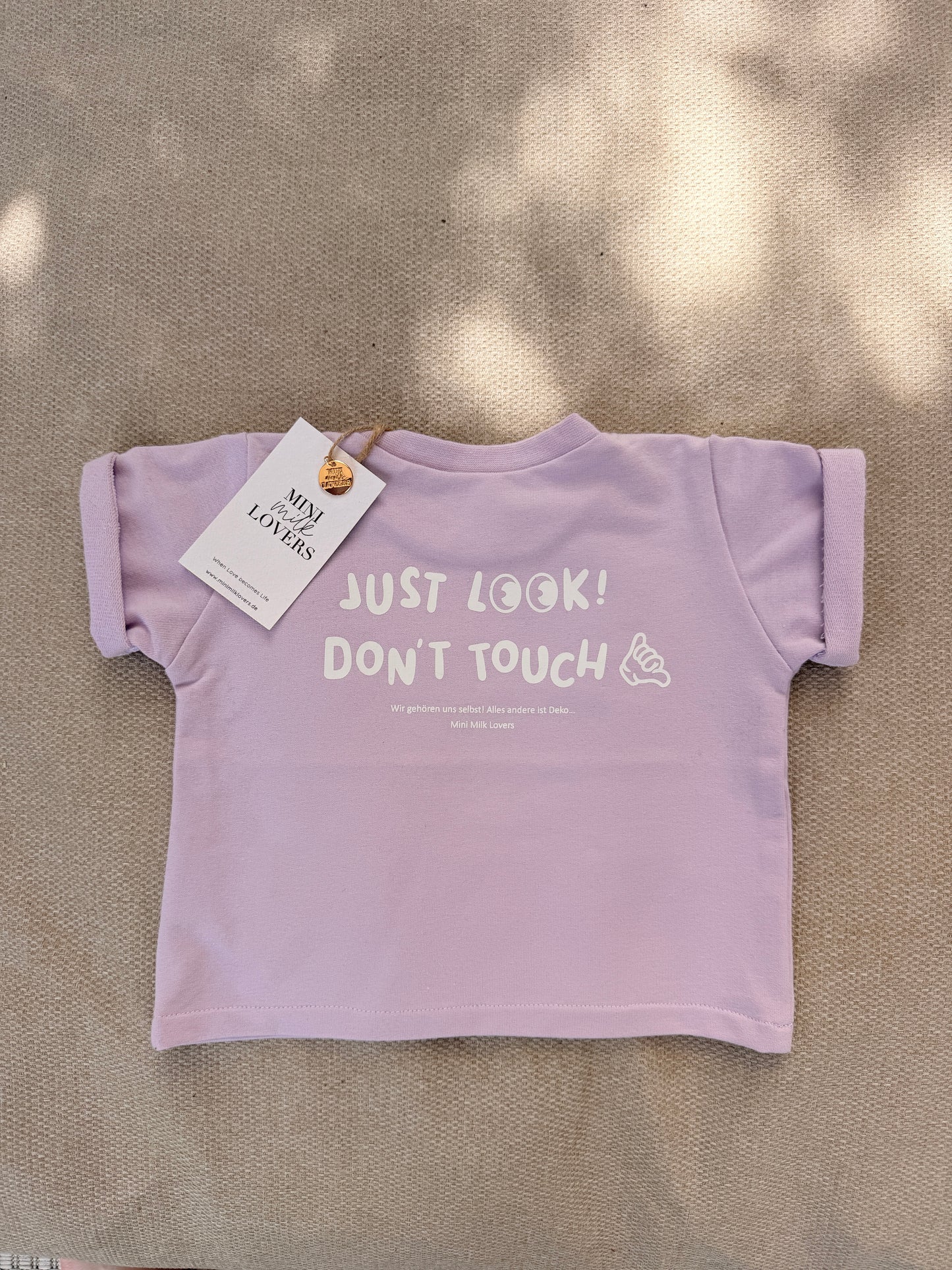 Just Look, Don´t Touch T-Shirt, Flieder