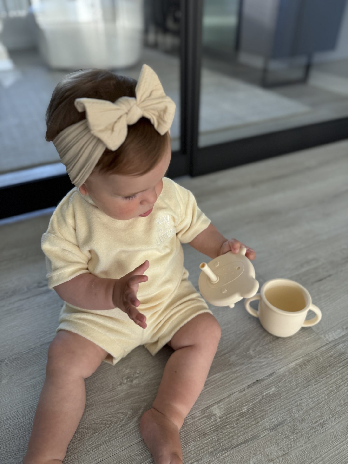 Terry cloth set cream