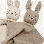 Bunny cuddly toy muslin