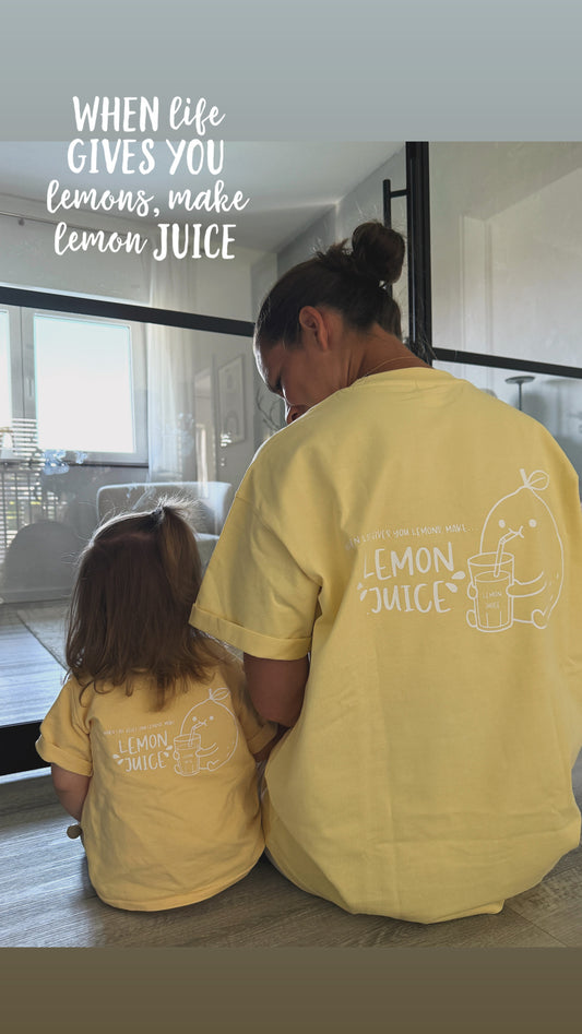 Lemon Juice T-Shirt, Adult, Mini & Me 🍋
