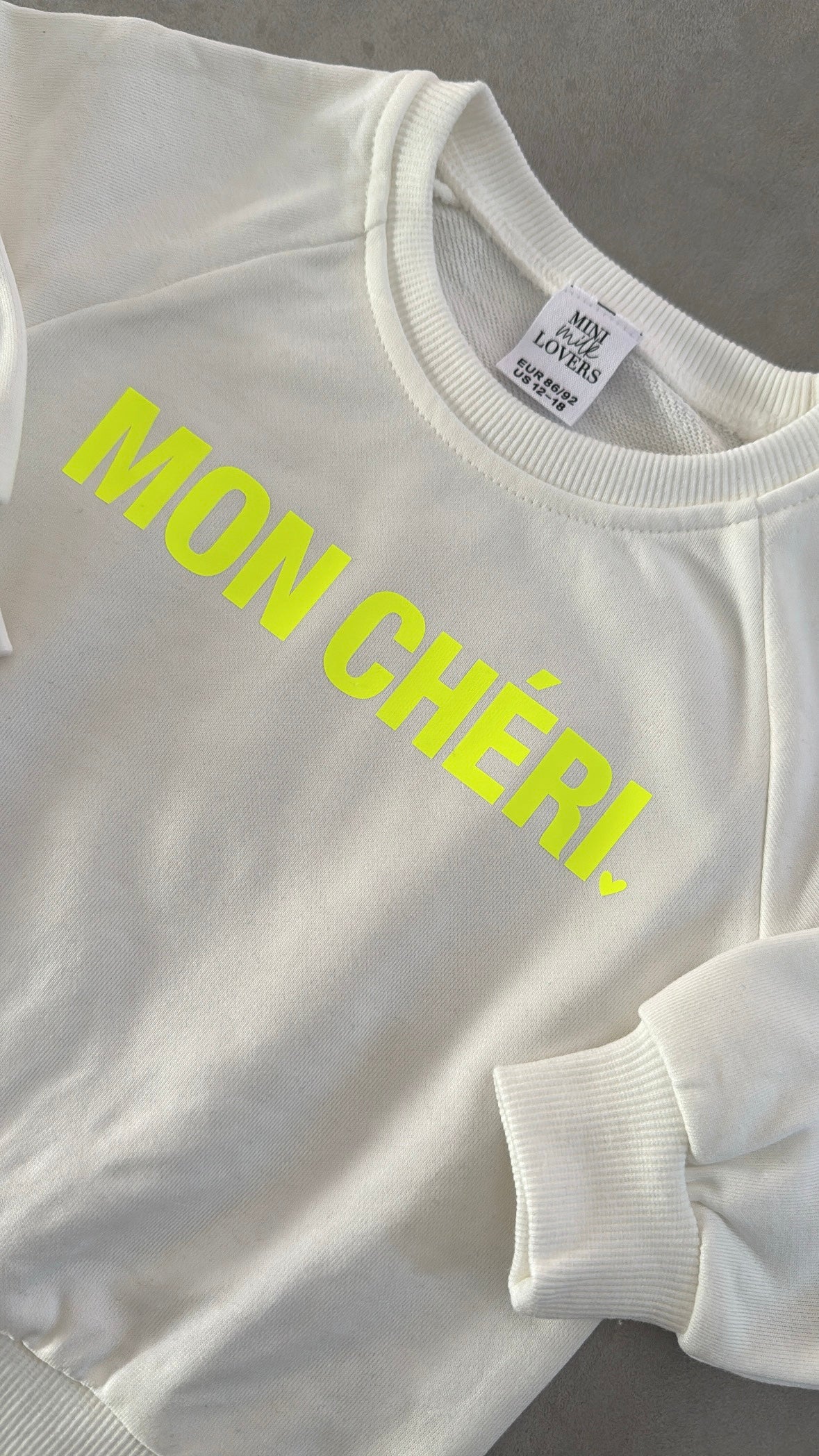 Mon Chèri - Mein Schatz Pullover in 5 Farben wählbar