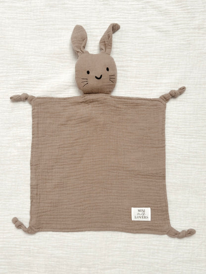 Bunny cuddly toy muslin