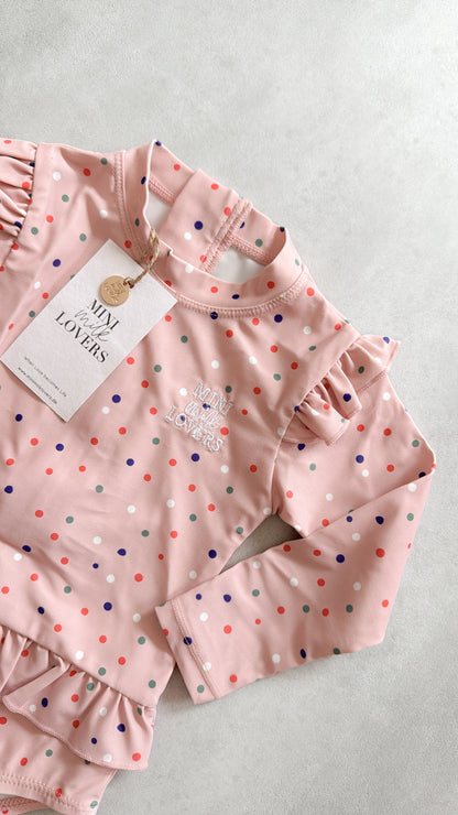 UV Anzug, Badeanzug, Swimsuit Dots Party