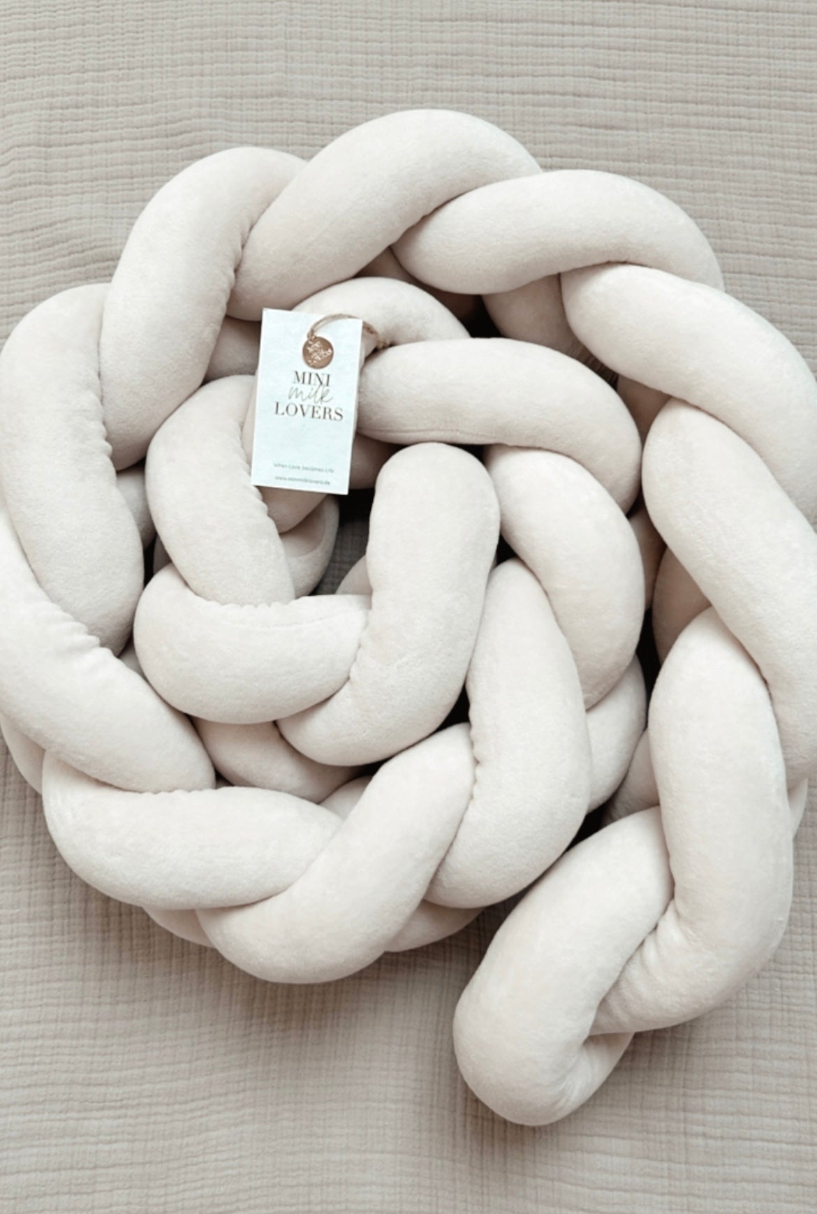 Handgefertigte Bettschlange 2m