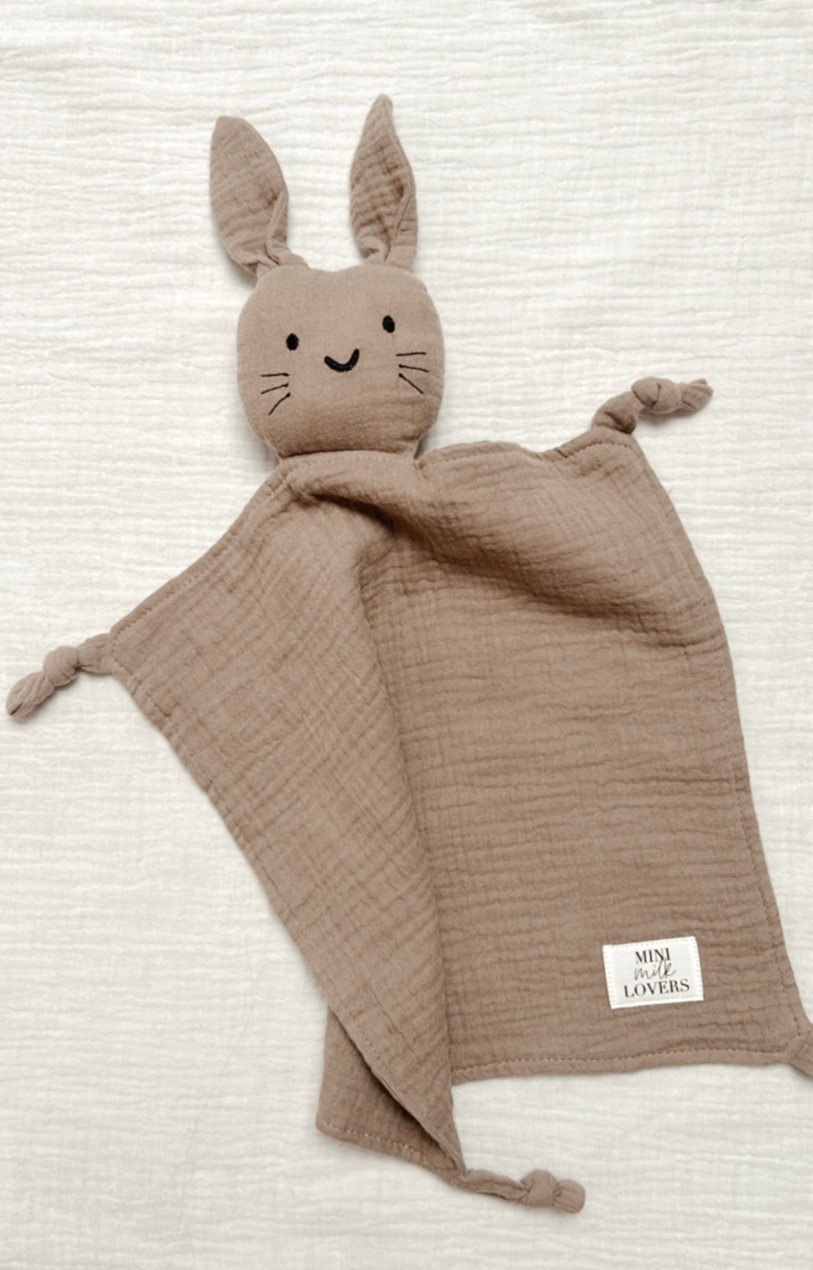 Bunny cuddly toy muslin
