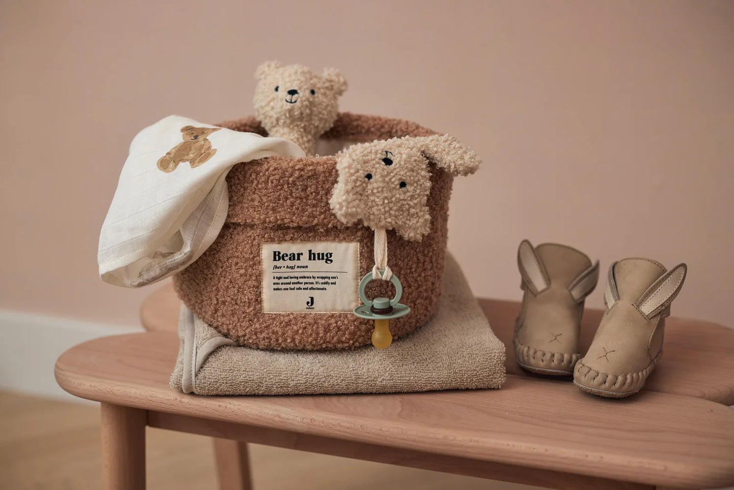 Aufbewahrungskorb Boucle - Biscuit & Naturel