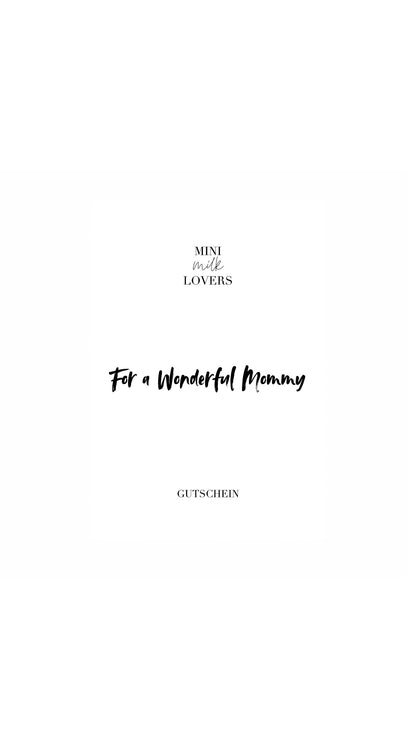 Wonderful Mommy Geschenk Gutschein