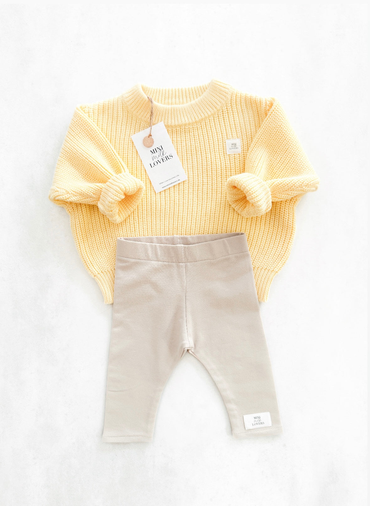 Bio Baumwoll Strickpullover Yellow
