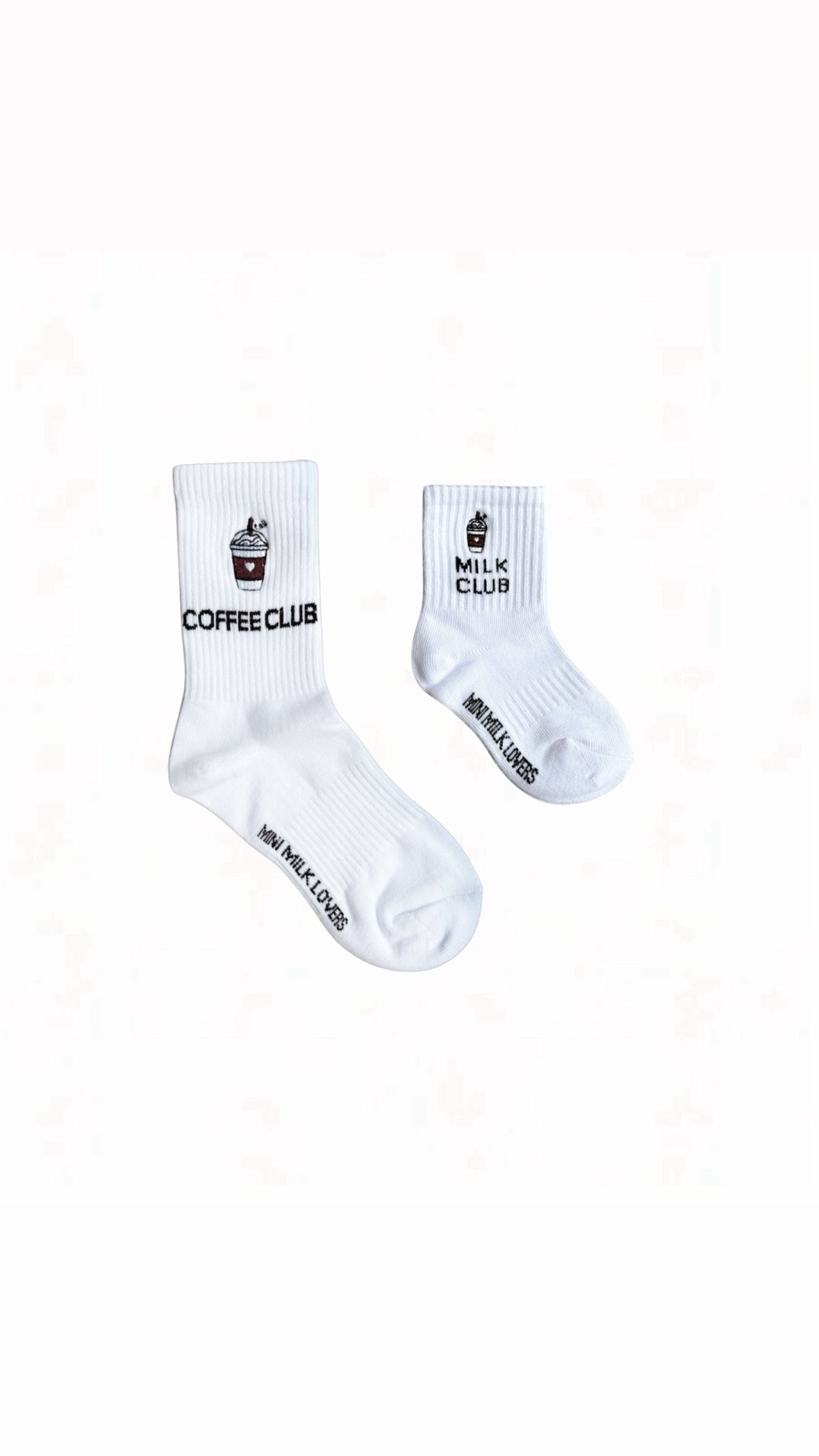 Coffee Club & Milk Club Familien Socken  -  Paket (3 Paar)