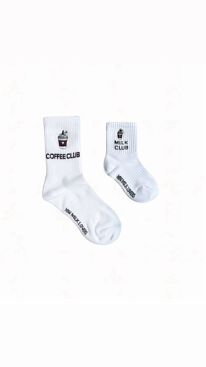 Coffee Club & Milk Club Familien Socken  -  Paket (3 Paar)