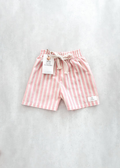 Sommer Shorts Rosa gestreift
