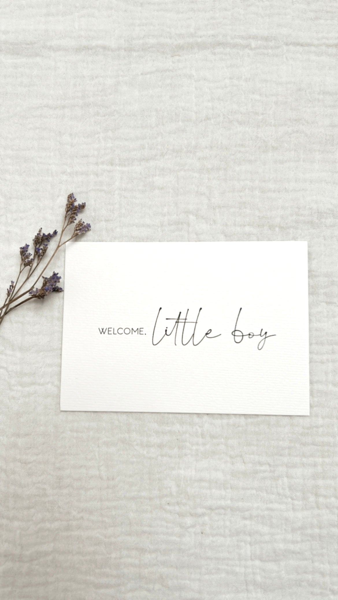 Geschenkbox Welcome little Boy