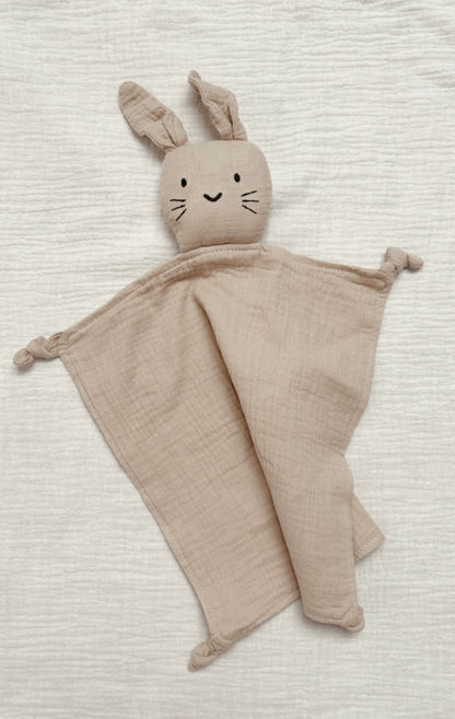 Bunny cuddly toy muslin