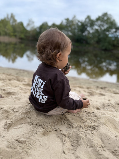 Retro Sweater in Chocolate Brown