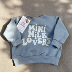 Retro Mini Milk Lovers Sweater Pastellblau
