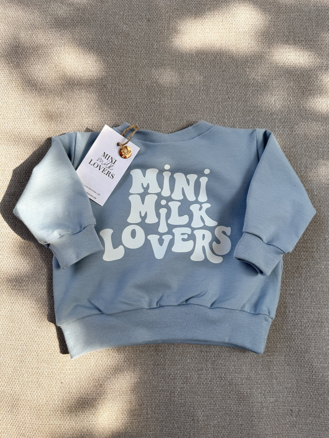 Retro Mini Milk Lovers Sweater Pastellblau