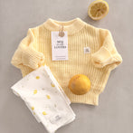 Bio Baumwoll Strickpullover Lemon