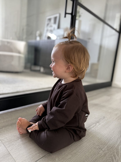 Milk Club Sweater in Chocolate Brown