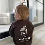 Milk Club Sweater in Chocolate Brown