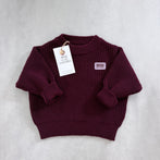 Organic Cotton Knit Sweater Beige
