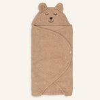 Einschlagdecke aus Bio Baumwolle, Bear Boucle für Maxi Cosi, Biscuit & Oatmeal