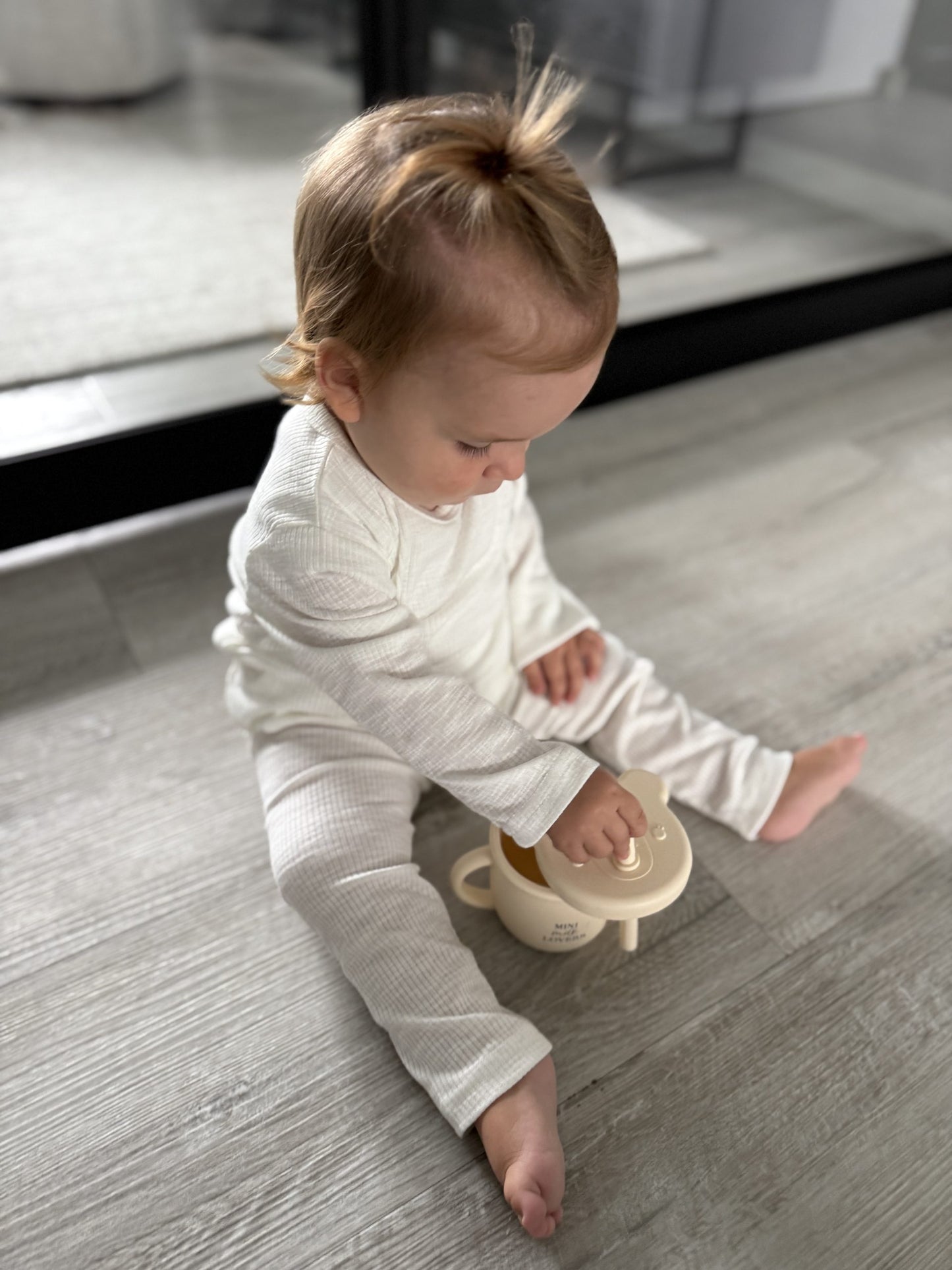 Gemütliches Home Outfit Offwhite