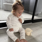 Gemütliches Home Outfit Offwhite