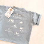 Summer Bucket List T-Shirt Pastel Blue