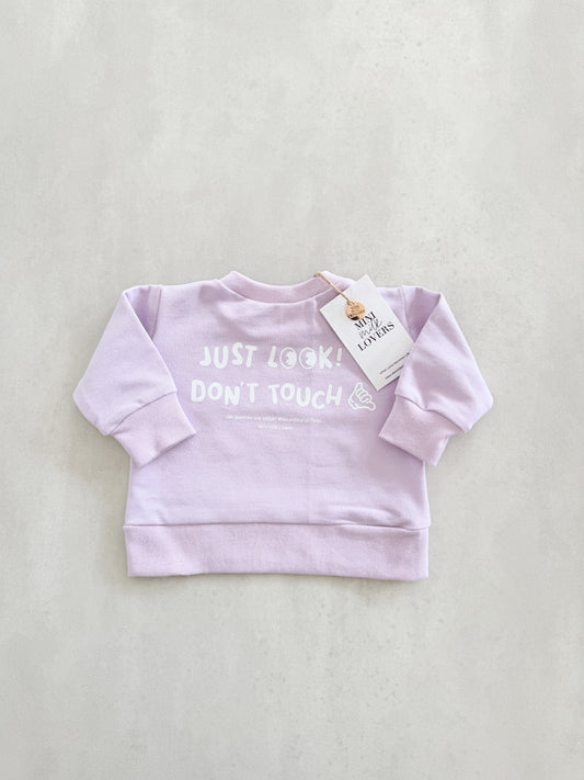 Just Look, Don´t Touch Sweater, Pullover, Flieder