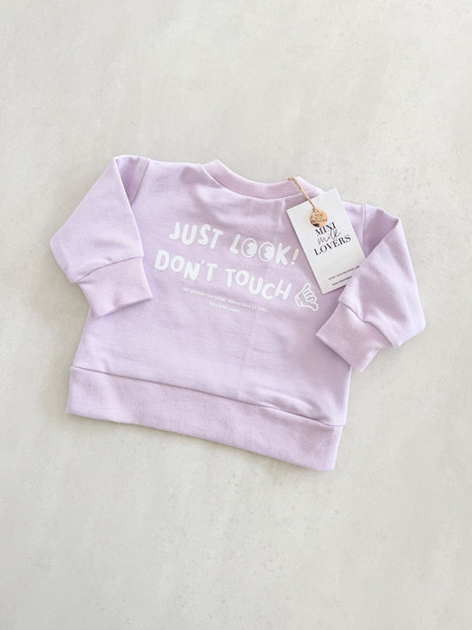 Just Look, Don´t Touch Sweater, Pullover, Flieder