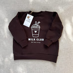 Milk Club Sweater in Chocolate Brown