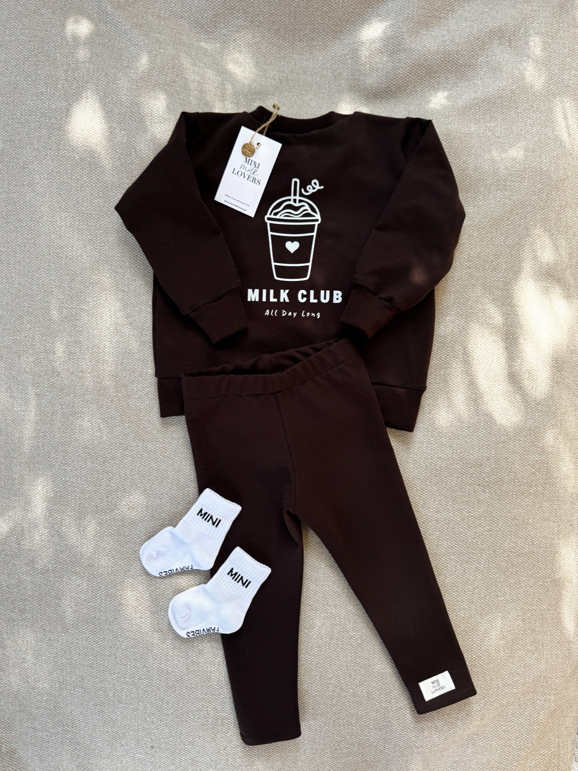 Milk Club Sweater in Chocolate Brown