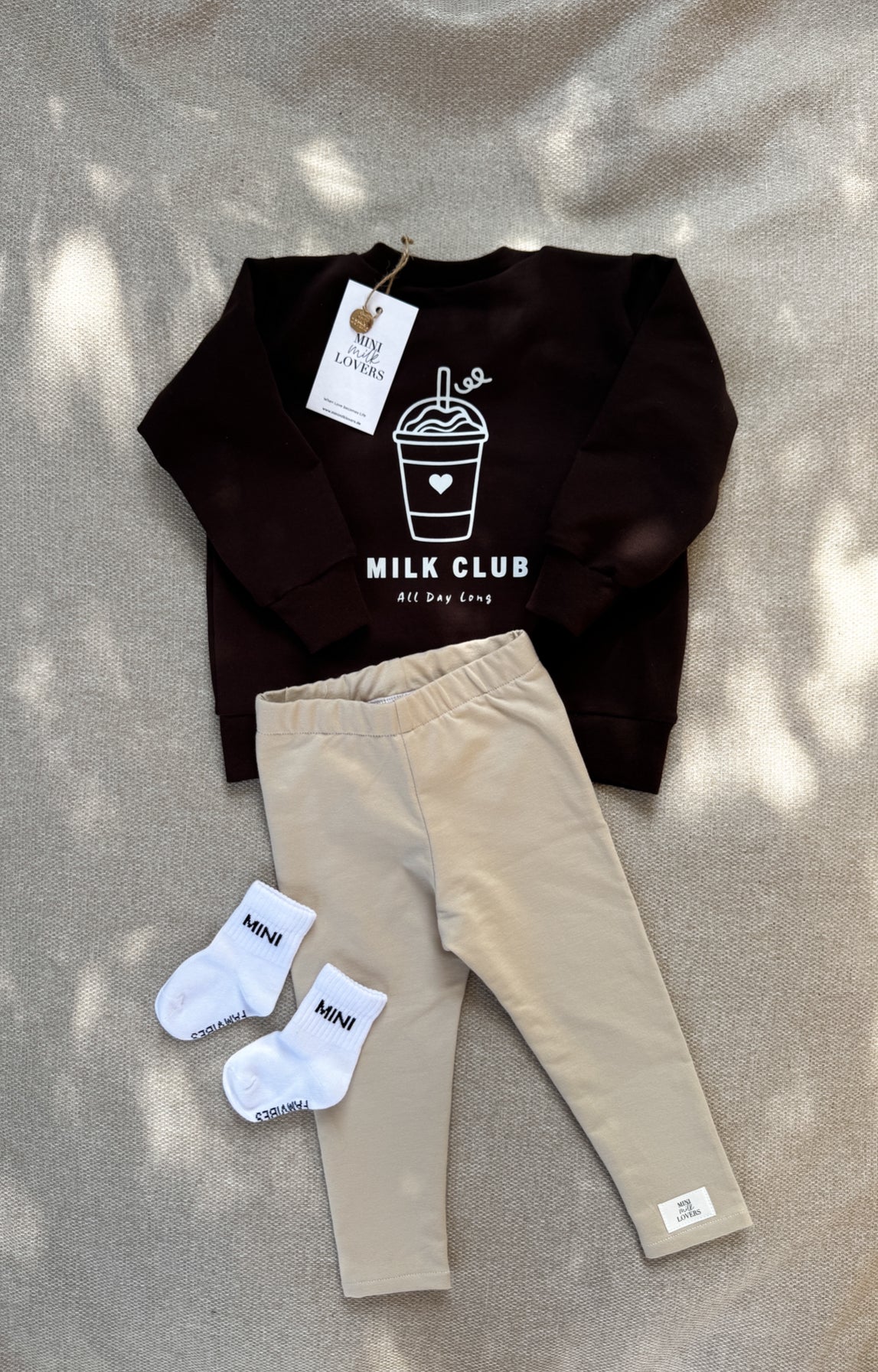 Milk Club Sweater in Chocolate Brown