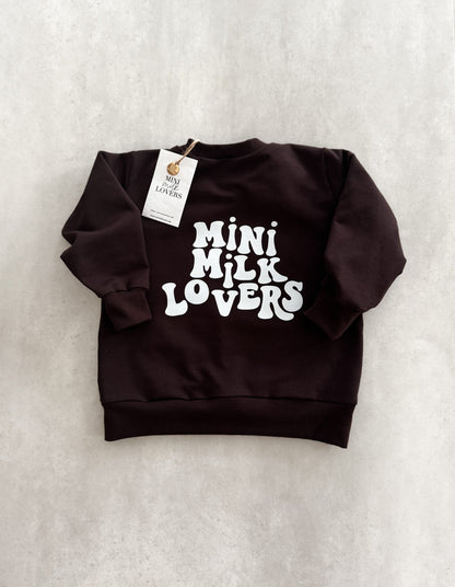 Retro Sweater in Chocolate Brown