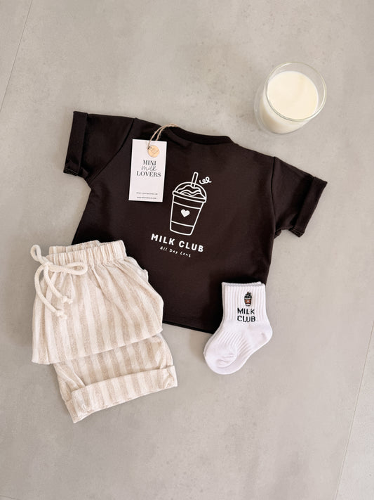 Milk Club T-Shirt Brown