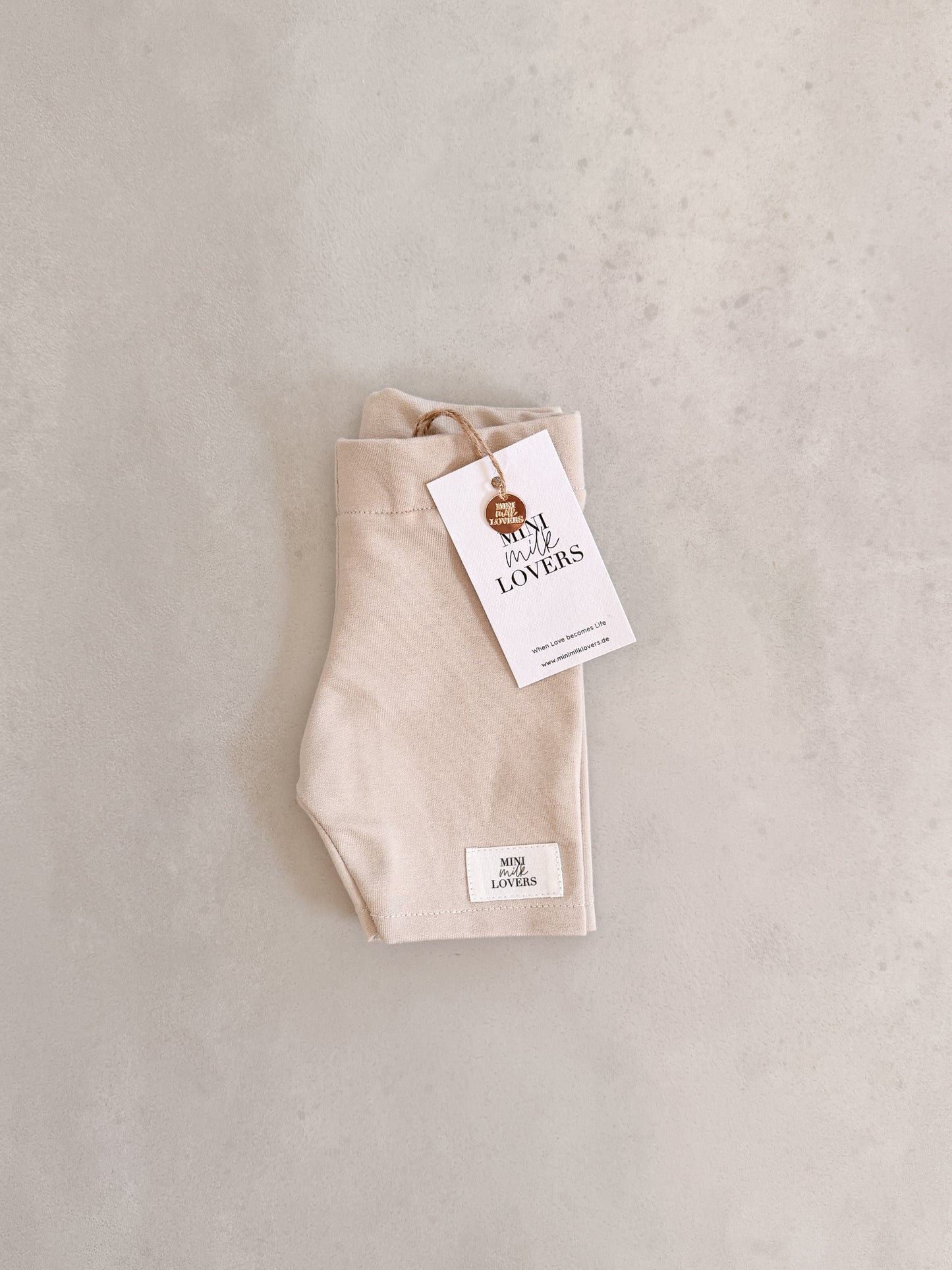 Beige Radler Hose, Leggings