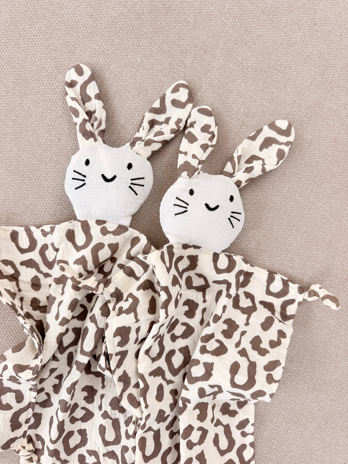Bunny cuddly toy muslin
