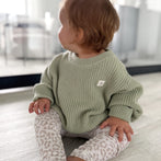 Bio Baumwoll Strickpullover Salbei