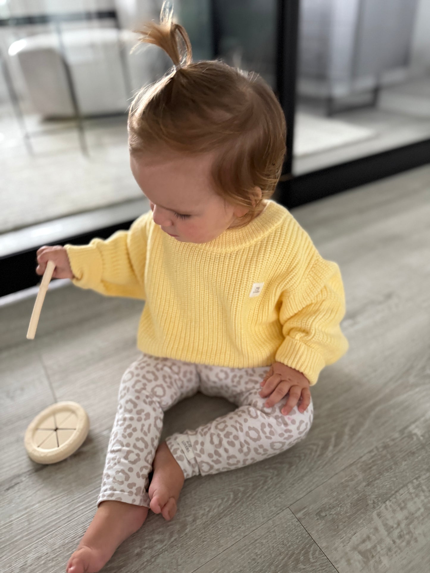 Bio Baumwoll Strickpullover Lemon