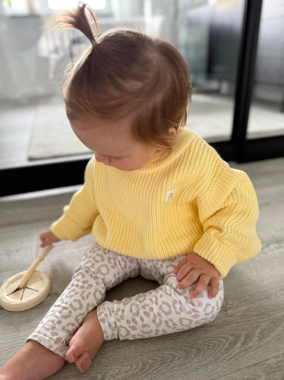 Bio Baumwoll Strickpullover Lemon