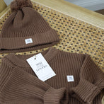 Bio Baumwoll Strickpullover Brown